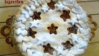 Yıldızlı Kalpli Elmalı Tart