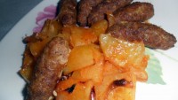 FIRINDA PATATES KÖFTE KIZARTMASI