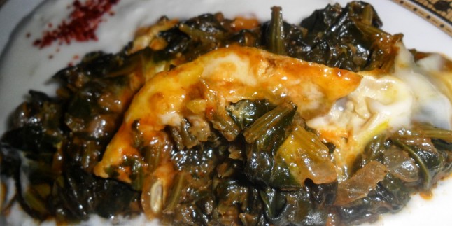 Yumurtalı Ispanak Kavurması