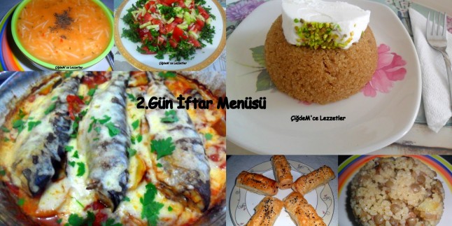 2. GÜN İFTAR MENÜSÜ