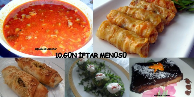 10. GÜN İFTAR MENÜSÜ