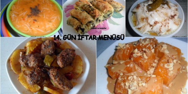 14. GÜN İFTAR MENÜSÜ