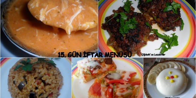 15. GÜN İFTAR MENÜSÜ