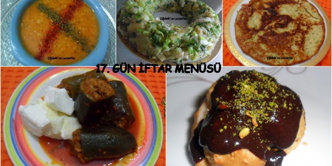 17. GÜN İFTAR MENÜSÜ