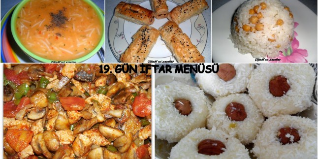 19. GÜN İFTAR MENÜSÜ