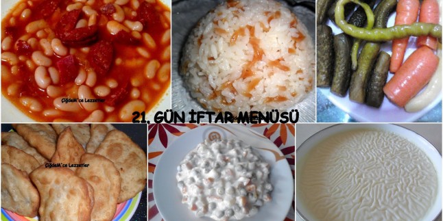 21. GÜN İFTAR MENÜSÜ