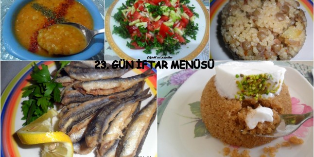 23. GÜN İFTAR MENÜSÜ