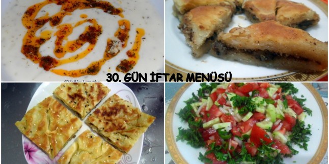 30. GÜN İFTAR MENÜSÜ