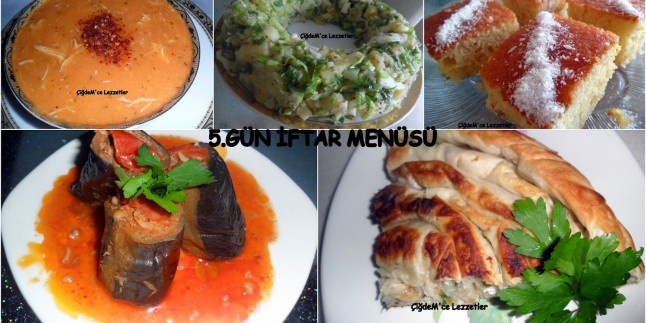 5. GÜN İFTAR MENÜSÜ