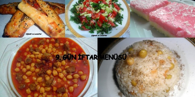 9. GÜN İFTAR MENÜSÜ