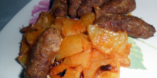Fırında Patates Köfte Kızartması