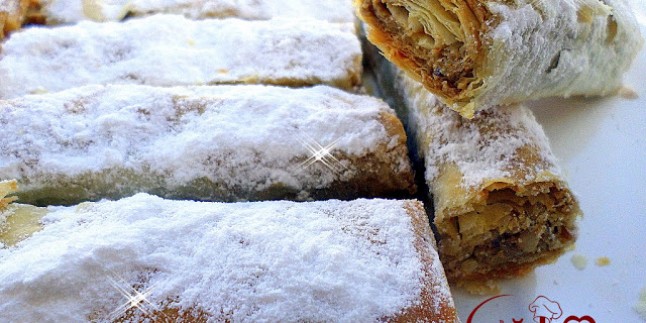TAHİNLİ ÇITIR RULO(BAKLAVALIK YUFKA İLE)
