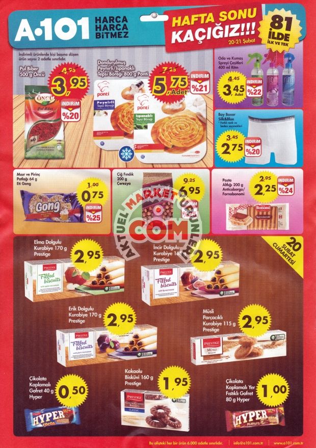A101 20 21 Subat 2016 Hafta Sonu Katalogu Cigdem Ce Lezzetler