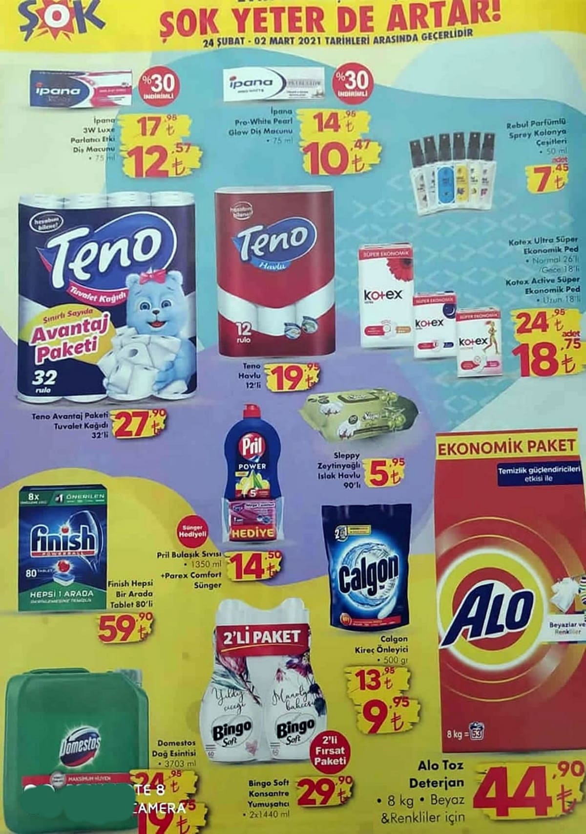 Şok Market 2 Mart 2021 Aktüel İndirimli Ürünler Kataloğu Çiğdem�ce
