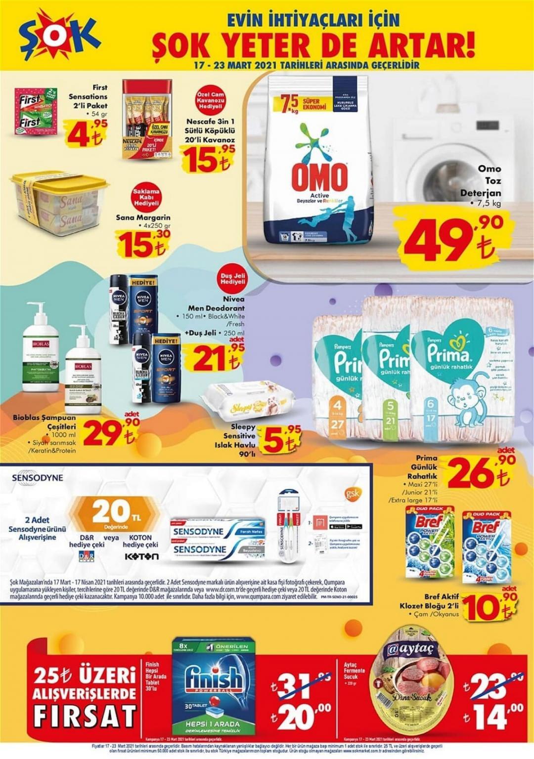 Şok Markette Yarın ( 16 Mart 2021 ) Kaçırılmayacak Aktüel İndirimleri